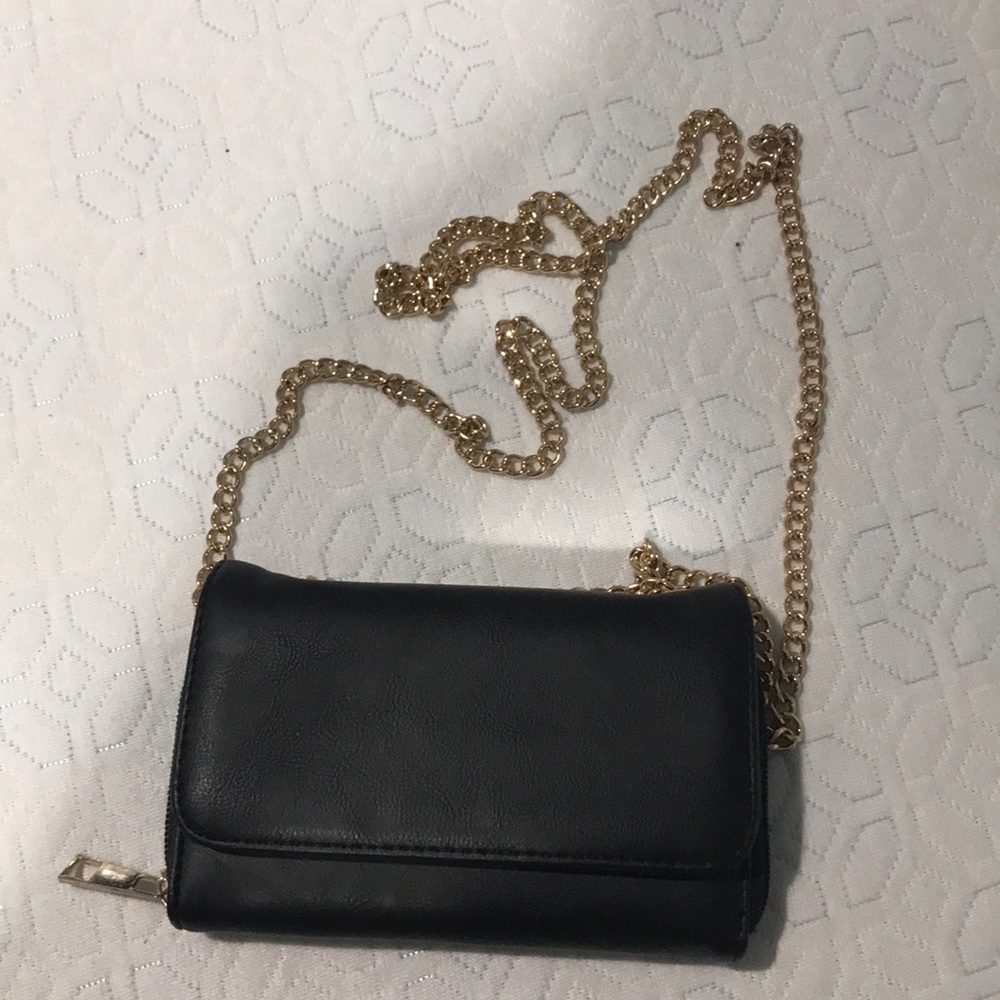 Small black clutch purse